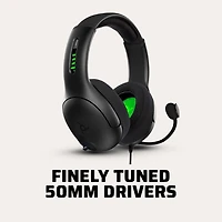 PDP Gaming LVL50 Wired Stereo Gaming Headset - Xbox Series X|S, Xbox One, Xbox, LVL50 WRD XBX Headset