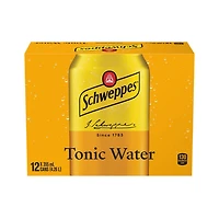 Boisson gazeuse Schweppes soda tonique 12 x 355 ml, Canettes
