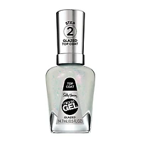 Sally Hansen - Vernis de finition Miracle Gel™, système de simili-gel en 2 étapes, sans lampe UV, jusqu'à 8 jours de couleur et brillance Couleur anti-écaillement et longue tenue