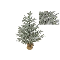 Sapin Avec Base En Toile De Jute (89 Cm) (Couvert De Neige)