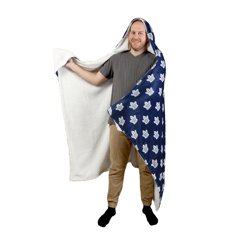 Couverture à capuche des Maple Leafs de Toronto de la LNH (50 x 70 po)