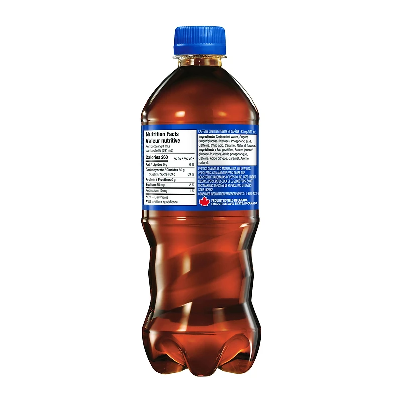 Pepsi Cola 591 mL, Bottle, 591mL