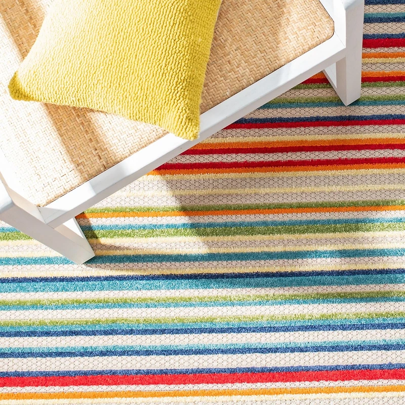 SAFAVIEH Cabana Siomha Striped Outdoor Area Rug