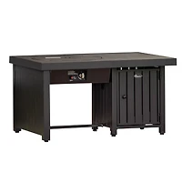 Paramount Offset Extruded Aluminium Rectangle Firepit Table