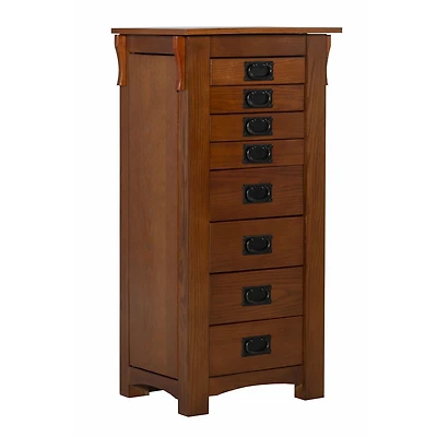 Drea Jewelry Armoire, Oak