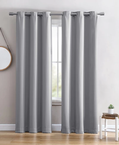 Solid Blackout Grommet Window Panel
