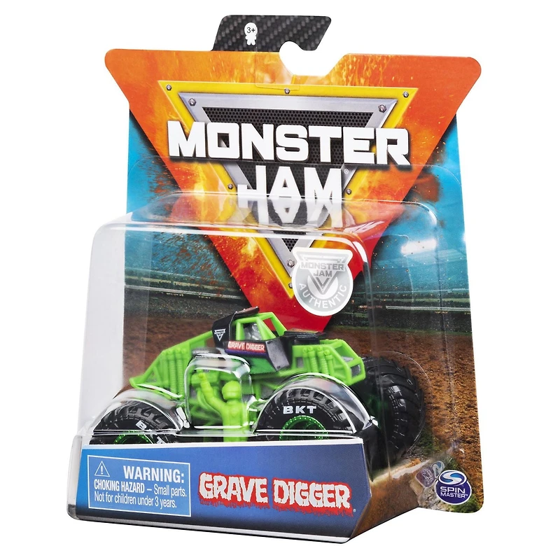 Monster Jam, Official Grave Digger 1:64 Scale Die-Cast Vehicle, Training Trucks Series