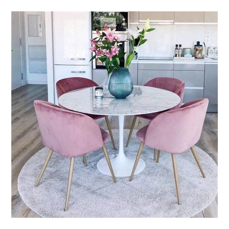 TABLE À MANGER LEO EN FAUX MARBRE 36"