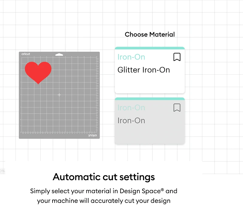 Cricut Brille Iron-On, Rouge