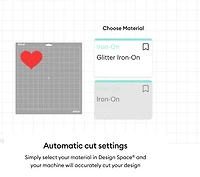 Cricut Brille Iron-On, Rouge