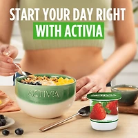 Activia Probiotic Yogurt, Lactose Free, Strawberry/Blueberry/Peach/Mango, 12 x 100 g