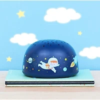 A Little Lovely Company - Lampe Projecteur Bleue - Lampe Sans Fil - Thème Espace - Crée un Ciel Étoilé au Plafond - Facile à Transporter - Parfaite pour les Chambres d'Enfants