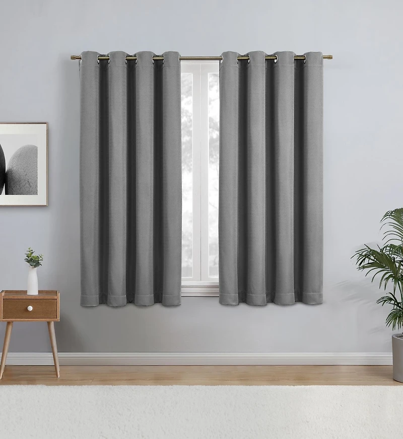 Panneau de fenêtre occultant à œillets 63 po Eclipse Heath 1 Panneau: 52"x63"