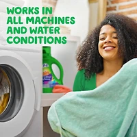 Détergent à lessive liquide Gain Odeur Defense, parfum Fraîcheur éclatante, 4,2 L, 100 brassées, 2 en 1, détergent à lessive liquide, compatible avec les laveuses HE