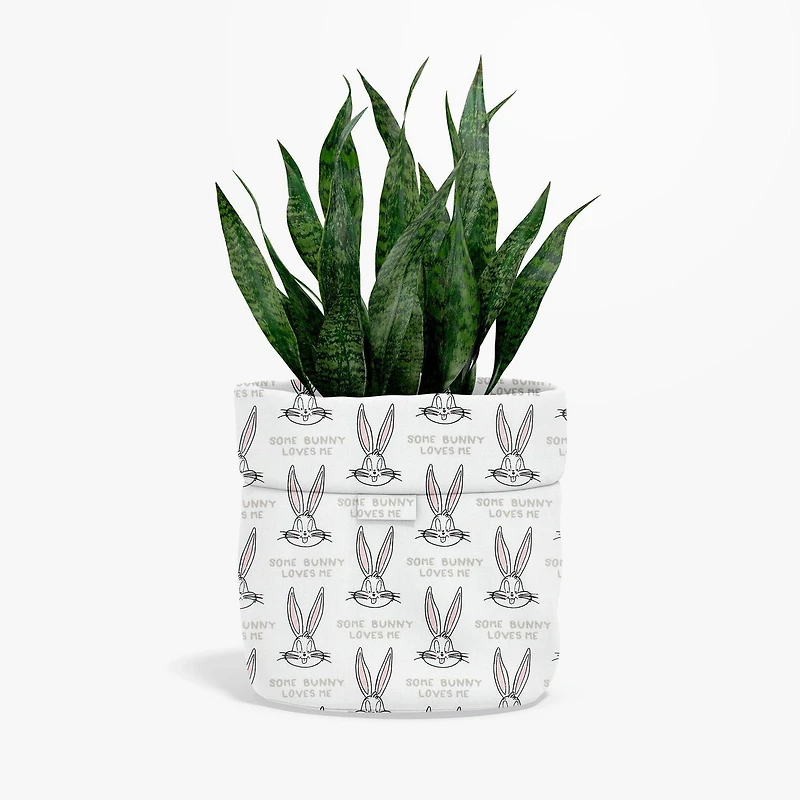 Fabric Creations Light Green with Bugs Bunny "Some Bunny Loves Me" Cotton Fabric by the Metre