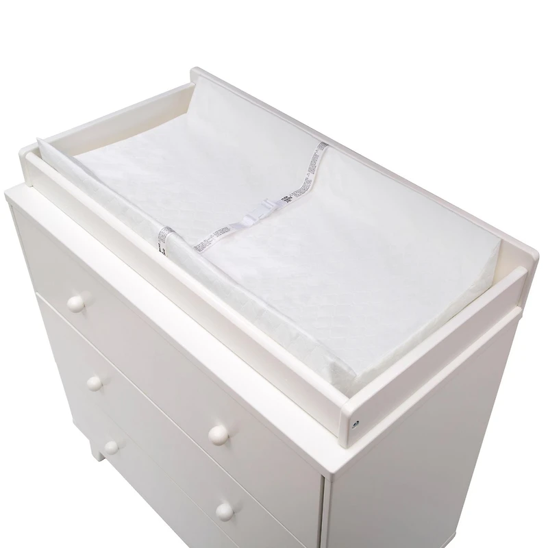 Matelas à langer profilé Delta pour enfants, blanc