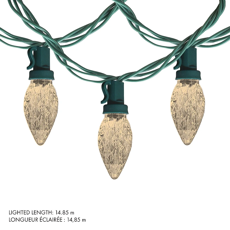 Danson Décor 100 C7 Guirlandes Lumineuses à LED, Blanc Chaud