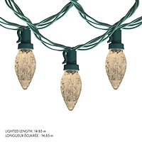 Danson Décor 100 C7 Guirlandes Lumineuses à LED, Blanc Chaud