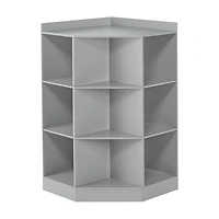 RiverRidge® Home 6-Cubby, 3-Shelf Corner Cabinet in White for Kids