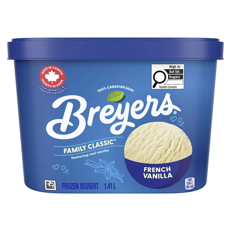 Dessert Glacé Breyers Vanille Française 1.41 L