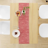 Chemin de table en coton Fabstyles Shadows, chemin de table tissé lavable pour salle à manger, cuisine, café et table de patio