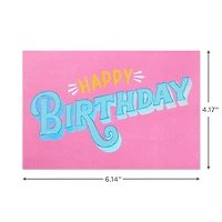 Hallmark Birthday Cards Assortment, 36 Cards with Envelopes (Pastels)