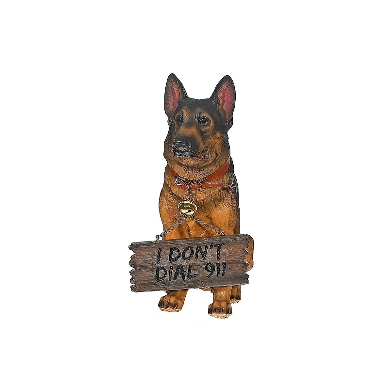IH Casa Decor German Shepherd With Sign Faithful Shepherd