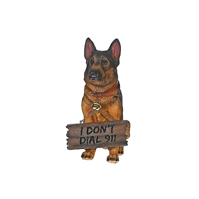 IH Casa Decor German Shepherd With Sign Faithful Shepherd