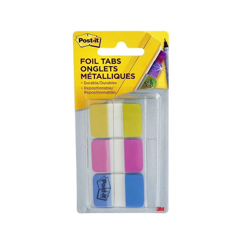Post-it® Tabs 686-FLOPBT, 1in x 1.5in (25.4mm x 38.1mm)