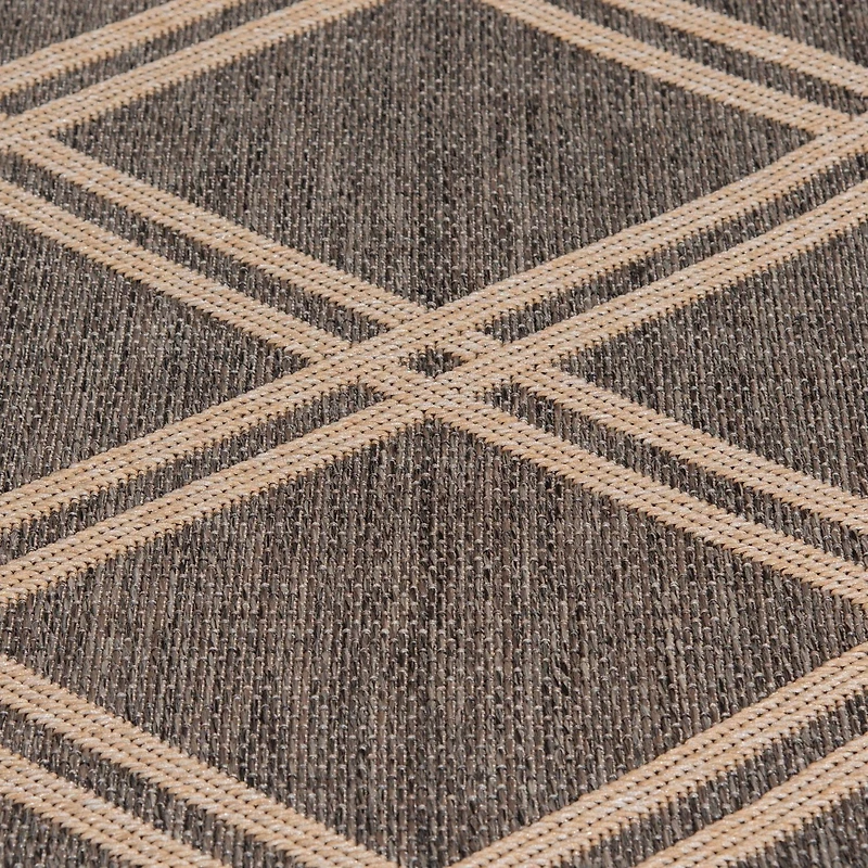 Smithleighs Brown and Cream Woven Area Rug