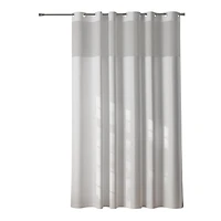 Zenna Home InstaCurtain Fabric Hotel Shower Curtain, White, Shower curtain with hooks