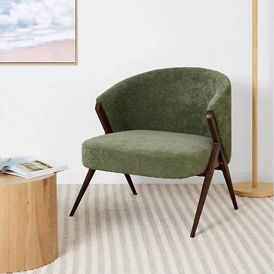 Anko Chenille Lounge Chair, Green