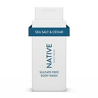 Native Natural Body Wash, Sea Salt & Cedar, Sulfate Free, Paraben Free, 532 mL