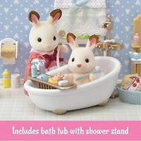 Ensemble de salle de bain Calico Critters Country, meubles et accessoires de maison de poupée
