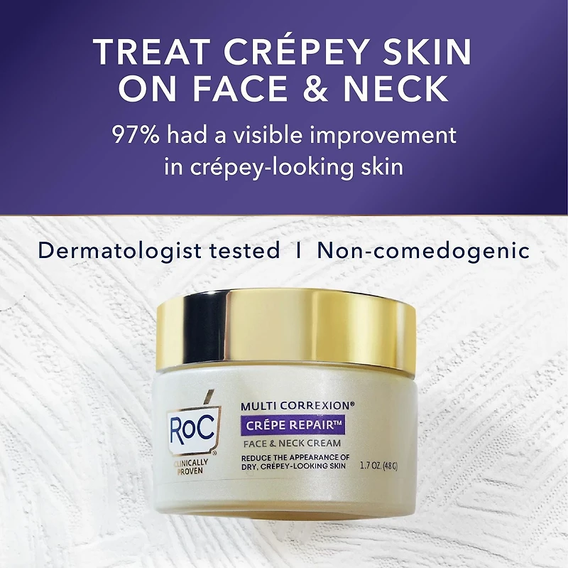 RoC Skincare - Multi Correxion®️ - Crepe Repair Face & Neck Cream + Hexyl-R Complex (50ml), RoC Skincare
