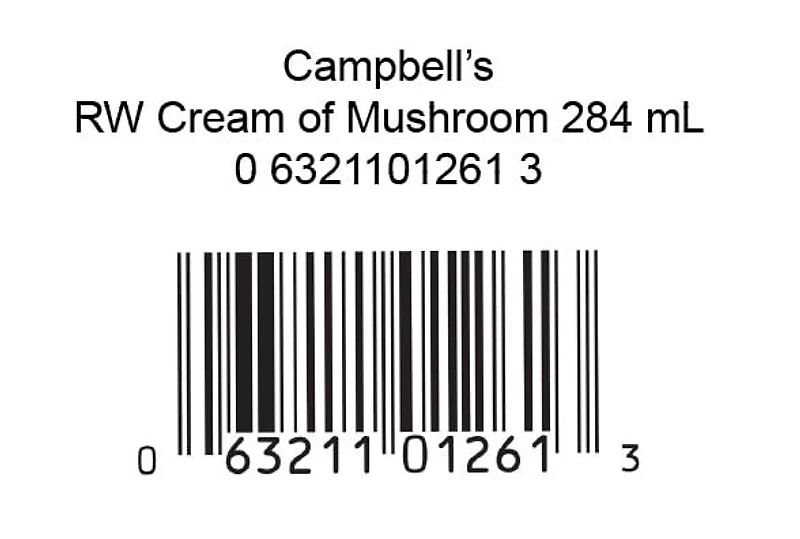 Soupe condensée Campbell’sMD à la crème de champignons,  Longue conservation Soupe condensée Campbell’sMD 284 ml