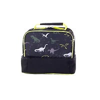 Dual storage lunch bag, dinosaurs