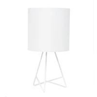 Simple Designs Down to the Wire Table Lamp with Fabric Shade