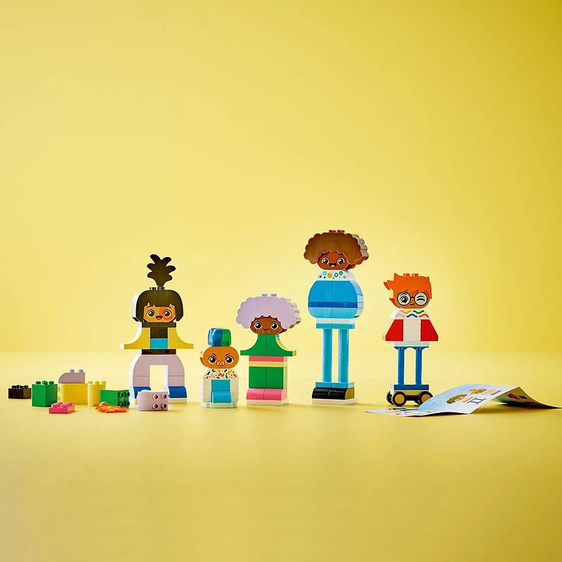 LEGO DUPLO Town Des personnages à construire avec de grandes émotions 10423 Ensemble de construction (71 pièces)