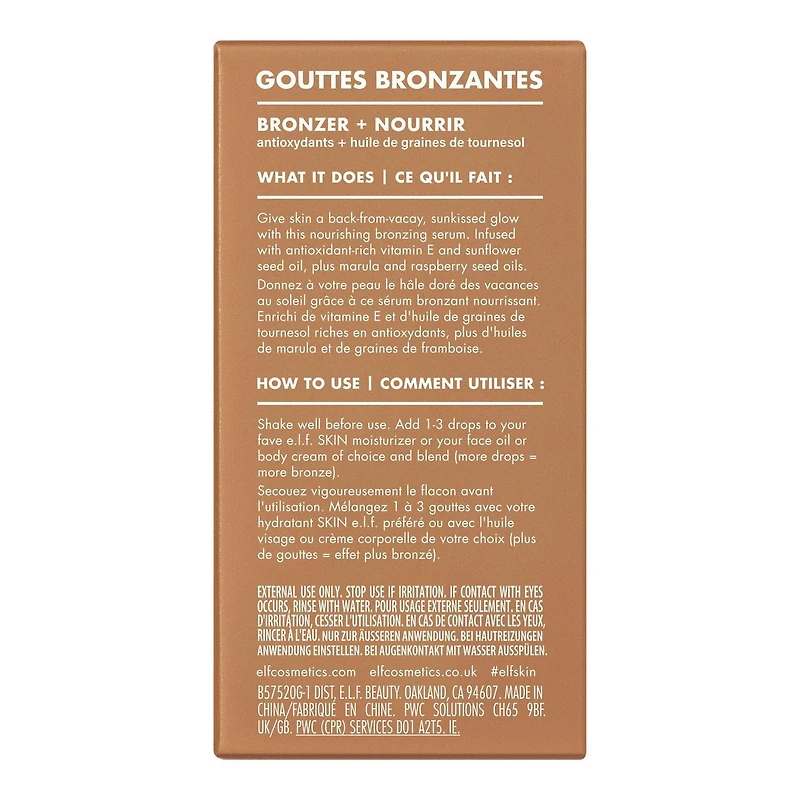 E.L.F.Cosmetics Elf Brnz Drops Pgold