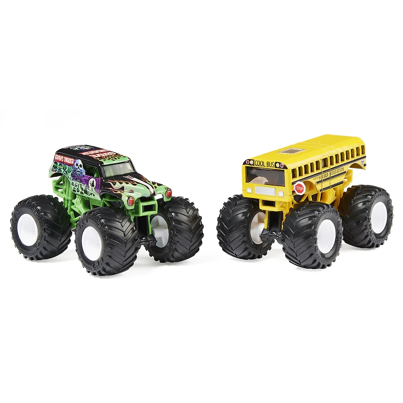 Monster Jam, 1:64 Scale Die-Cast Monster Trucks 2-Pack (Style May Vary)