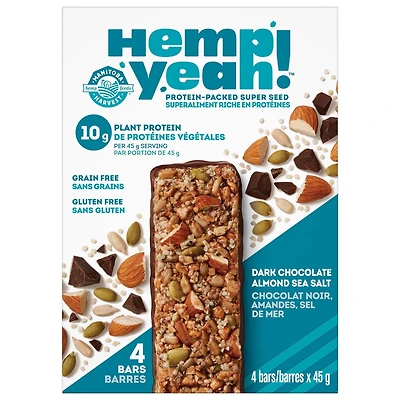 Hemp Yeah Bars Dark Chocolate Almond Sea Salt