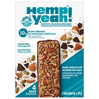 Hemp Yeah Bars Dark Chocolate Almond Sea Salt
