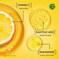 Garnier Vitamin C Face Serum with Salicylic Acid + Niacinamide, Brightening for Dull Skin, 30 mL
