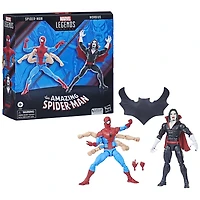Hasbro Marvel Legends Series Spider-Man vs Morbius, Spider-Man Collectible 6 Inch Action Figures, 3 Accessories