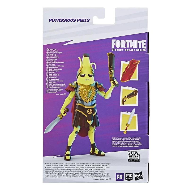 Hasbro Fortnite Victory Royale Series Potassius Peels Collectible Action Figure with, 6-inch