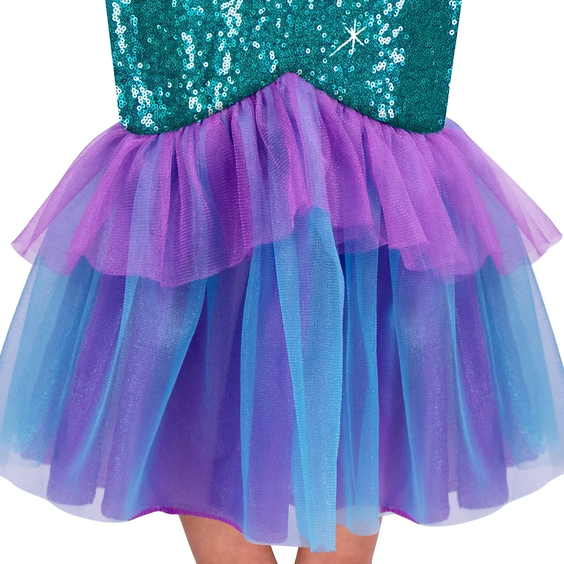 Déguisement d'Halloween Miss Sirène pour tout-petits, 3-4 ans, violet, par Way to Celebrate