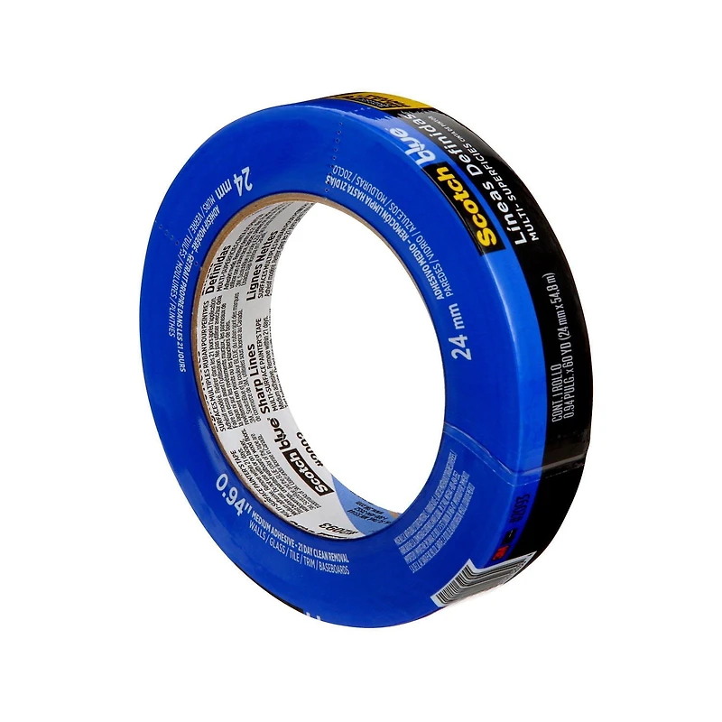 Ruban pour peintres pour surfaces multiples pour lignes de démarcation nettes ScotchBlue(MC) 36 mm x 54,8 m