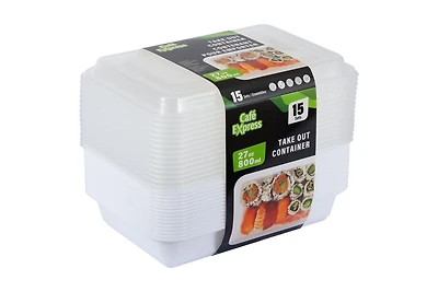 CAFÉ EXPRESS - CONTENEUR RECTANGULAIRE