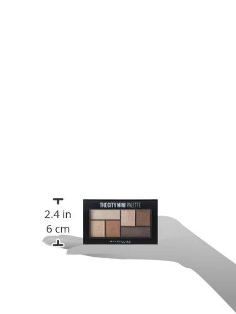 Maybelline New York The City Mini, Fard à paupières Palette, Rooftop Bronzes, 4 g 4 gr